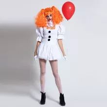 halloween costumes for women - Buy halloween costumes for women with free shipping on AliExpress It Cosplay, Pennywise Costume, Crop Top Suit, Halloween Skirt, Outfit Suit, 2023 Halloween, Dress Art, Art Costume, Costume Women