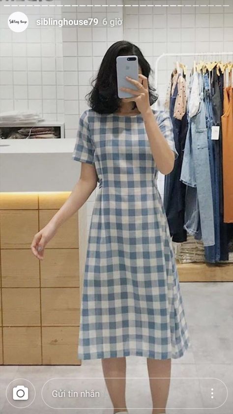 Short Frock Kurti Design, Cute Korean Dresses Casual, Summer Frocks For Women, Simple Modest Dresses Casual, Cotton Frock Design, Short Fancy Dresses, Summer Frock Designs, Short Frocks For Women, Stylish Frocks