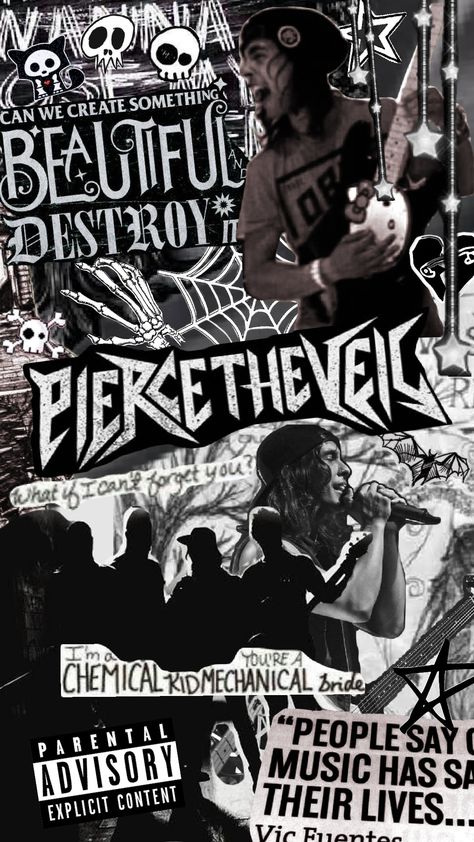 i love pierce the veil😍#ptv#piercetheveil#vicfuentes#collidewiththesky#selfishmachines Piece The Veil Band Wallpaper, I Love Pierce The Veil, Pierce The Veil Pfp, Pierce The Veil Wallpaper Iphone, Misadventures Pierce The Veil, Pierce The Veil Phone Theme, Pirce The Veil Wallpapers, Pierce The Veil Aesthetic, Pierce The Veil Wallpapers