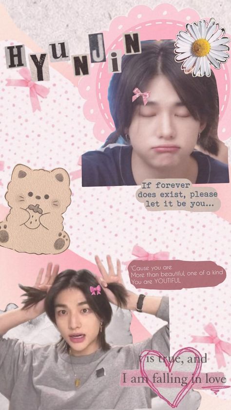 Cute hyunjin #Hyunjin #Skz #straykids #cute #aesthetic Cute Hyunjin Wallpaper, Hyunjin Cute Wallpaper, Pink Hyunjin, Hyunjin Stray Kids Wallpaper, Hyunjin Collage, Hwang Hyunjin Wallpaper, Cute Hyunjin, Straykids Cute, Hyunjin Cute