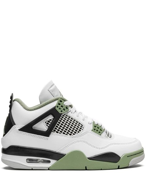 Discover great products at the best prices at Dealmoon. Jordan Air4 "Oil Green" sneakers. Price:$249.00 at FARFETCH White And Green Jordans, Air Jordan 4 Oil Green, Oil Green Jordan 4, Sage Green Jordan 4’s, Seafoam Green Jordans, Light Green Jordans, Sage Green Jordans, Green Jordan 4’s, Air Jordans Green