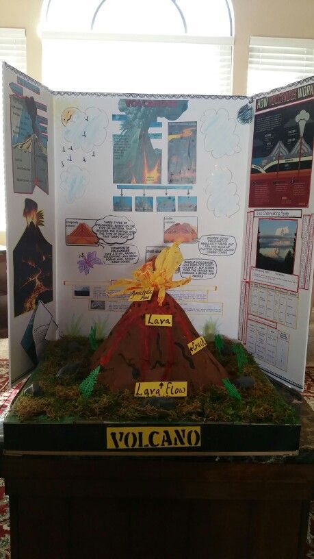 volcano School project 2015 by Harman Volcano Trifold Board, Volcano Science Fair Project Board, Volcano Eruption Project, Volcano Project For Kids Science Fair, Volcano Project Ideas, Volcano Model Project, Volcano Project For Kids, Volcano Science Fair Project, Volcano Science Projects