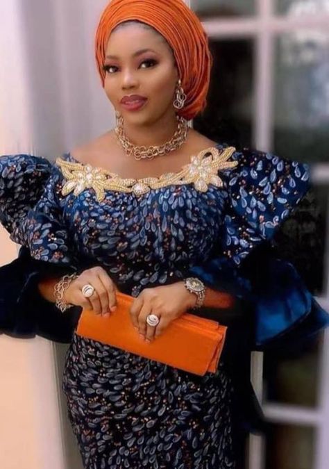 Lace Blouse Designs Latest, Nigerian Design, Simple Ankara Gown Styles, Simple Ankara Gowns, Nigerian Lace Dress, Elegant Couture, Bubu Gown, Aso Ebi Lace, Lace Blouse Design