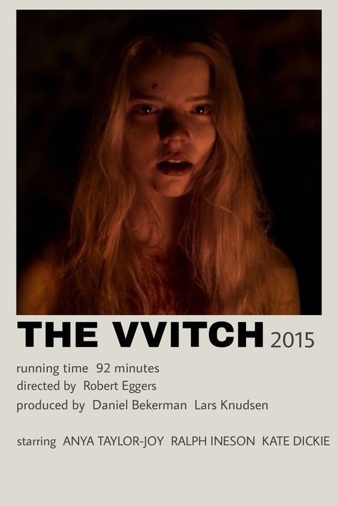 The Witch Movie Poster, The Vvitch Poster, Horror Movie Polaroid Poster, Horror Films Posters, Horror Movie Ideas, Movie Outfit Ideas, The Witch Poster, Witch Movies, Halloween Movie Poster