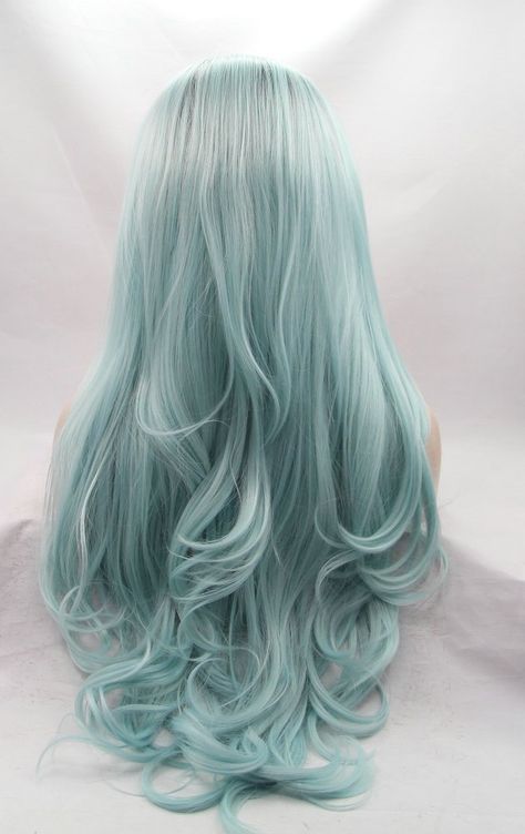 Cyan Hair, Combo Outfits, Light Red Hair, Mermaid Wig, Red Hair With Blonde Highlights, Balayage Straight Hair, Best Ombre Hair, Blond Ombre, Blue Ombre Hair