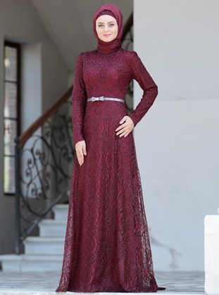 Baju Kahwin, Merah Maroon, Hijab Dress Party, Glamorous Evening Dresses, Muslim Evening Dresses, Modest Evening Dress, Evening Dresses Online, Muslim Women Fashion, Dusty Rose Dress