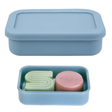 PRICES MAY VARY. Multiple Color Design: The different colors design of the travel soap container allows you to find the soap you need without opening the soap case. Large Capacity Saop Case: The portable soap bar holder size is 5.7 in*3.7 in*1.7 in(L*W*H). Perfect for most brands of shampoo/conditioner bars. You can put 2 soap bars in 1 case to save space effectively in your suitcase. Leak Proof: Our soap container is leak-proof. Due to the ductility of silicone, our lids and containers fit snug Portable Blue Cosmetic Bag For Organization, Bar Soap Container, Travel Lotion Container, Bar Soap Travel Container, Goat Milk Soap Shampoo Bar, Conditioner Bar, Soap Holder, Shampoo Bar, Shampoo And Conditioner