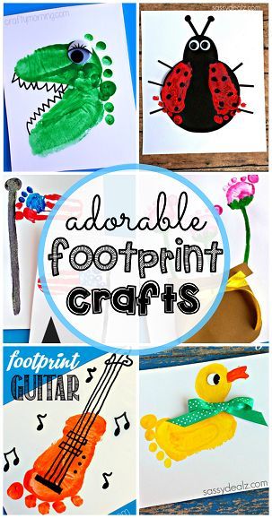 Adorable Footprint Crafts Crafty Morning, Crafts For Toddlers, Footprint Crafts, Footprint Art, Handprint Crafts, Daycare Crafts, Baby Footprints, Crafty Kids, Handprint Art