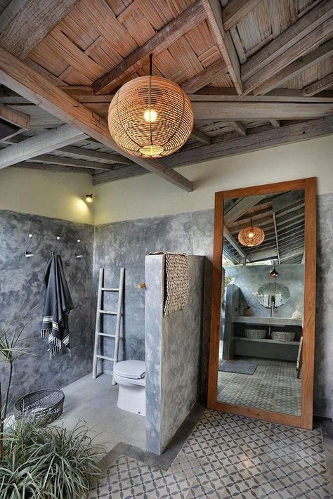 Stunning luxury interior design ideas from modern boutique hotels. Lobby, bedroom, stairways and entryways, a room by room guide to find inspiration with the best interior architecture from world renowned hotels. #bedroomdecoration #luxurydecoration #hoteldecoration #hoteldesignideas #masterdecoration #hotellobbydesign Balinese Bathroom, Modern Moroccan Decor, Hotel Lobby Design, Bali House, Bad Inspiration, Outdoor Bathrooms, Hotel Decor, Luxury Decor, Home N Decor