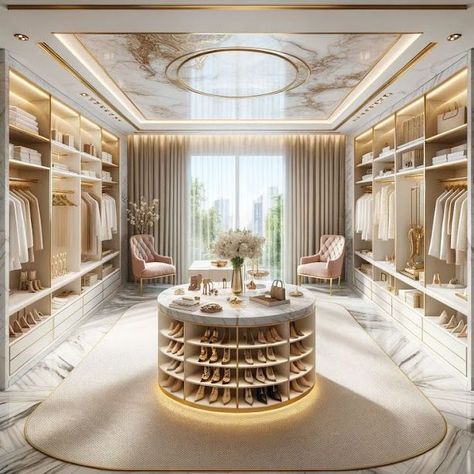 Walk In Closet Luxury, Dream Closet Ideas, Luxurious Walk In Closet, Old Money House, Dream Closet Design, Walk In Closet Design, Luxury Closets Design, Dream Closets, Mansion Interior