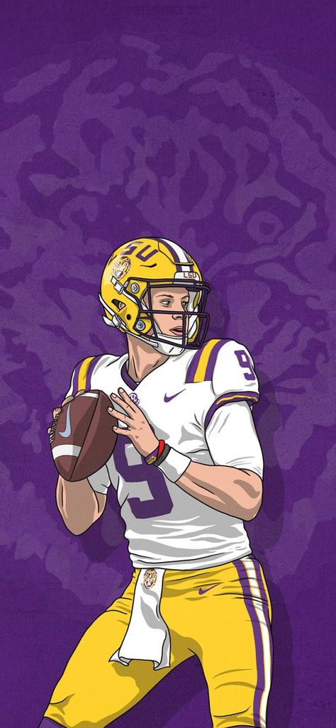 Joe Burrow Sublimation, Joe Burrow Fan Art, Lsu Wallpaper, Joe Burrow Wallpaper, Burrow Wallpaper, College Football Art, Joe Shiesty, Bengals Cheerleaders, Nfl Art