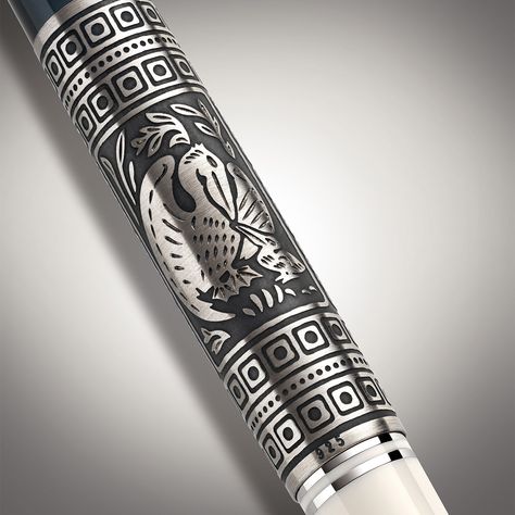 Coming in October: The Pelikan M910 Toledo White. The art of damascening is handcrafted at the highest level and is thousands of years old. With the “Toledo” fountain pen, Pelikan pays tribute to this technique with a love of detail. The new Special Edition Toledo M910 White celebrates this special craftsmanship. The biggest highlight of this edition is the decorative sleeve. Several elaborate steps are necessary to refine the detailed pelican motif on the barrel. The special pelican motif... Pelikan Fountain Pen, Fountain Pen Nibs, Shopping Coupons, Bottled Ink, Pen Nib, Rollerball Pen, Pen Case, Mechanical Pencils, Ballpoint Pens