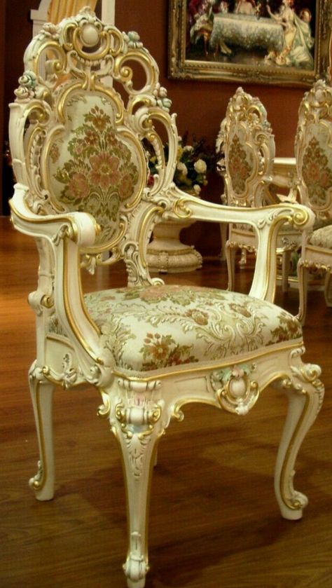 Painting Wooden Furniture, Carved Furniture, Design Page, Victorian Furniture, Ornate Furniture, Antique Chairs, Refurbished Furniture, Fabric Textile, French Furniture