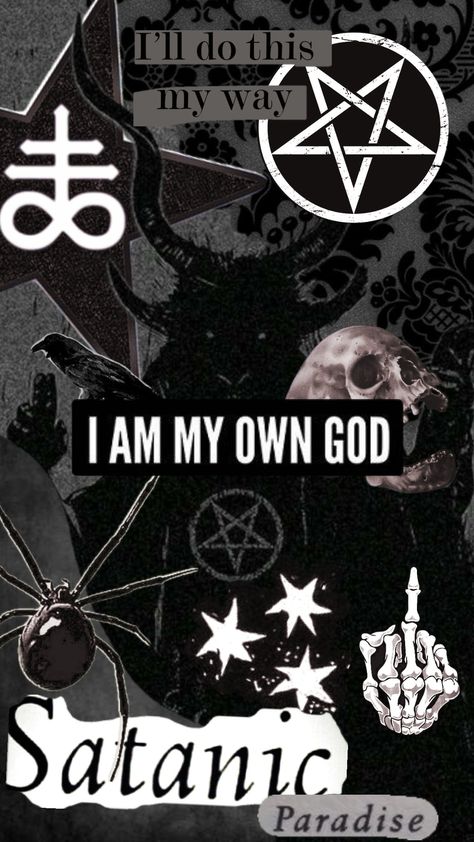 #satanic #satanism #pentagram #baphomet Satanism Beliefs, Spiritual Satanism, Theistic Satanism, Demon Core, The Satanic Bible, Colorful Skull Art, Zombie Style, Horror Merch, Trippy Iphone Wallpaper