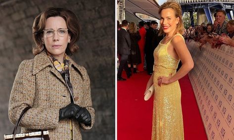 Call the Midwife cast out of costume: the stars' real-life looks away from show | HELLO! Call The Midwife Cast, Stars Real, Helen George, Jenny Agutter, Carol Kirkwood, Dark Suit, Tweed Waistcoat, Bbc Drama, Vibrant Dress