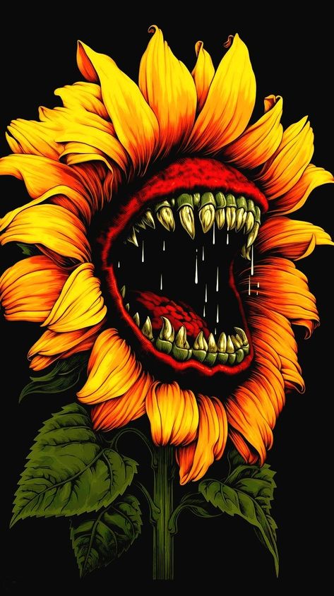 Gotik Tattoo, Sunflower Artwork, Posca Art, Jon Jon, Cool Wallpapers Art, Creepy Art, Tattoo Design Drawings, Sketchbook Art Inspiration, Art Inspiration Drawing