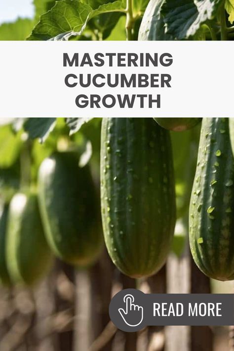 Want to grow juicy cucumbers in your backyard? Check out these easy cucumber gardening tips! From picking the right type of cucumber to perfect planting methods, I’ve got you covered. Learn about the best soil, watering schedules, and sunny spots to help your plants thrive. Whether you're a newbie getting started or an expert wanting to boost your harvest, you'll find awesome advice here. Follow for more cool gardening tricks and tips to make your garden the best place to grow colorful veggies! Cucumber Growing Tips, Planting Cucumbers, Cucumbers Growing, Cucumber Growing, Cucumber Garden, Growing Cucumbers Vertically, Grow Cucumbers, Cucumber Gardening, Cucumber Varieties