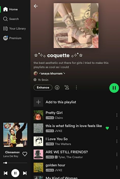 Coquette Songs Playlist, Coquette Music Playlist, Coquette Songs, Coquette Playlist, Ig Songs, Walking Playlist, Frank Ocean Songs, Playlist Names, Playlist Ideas