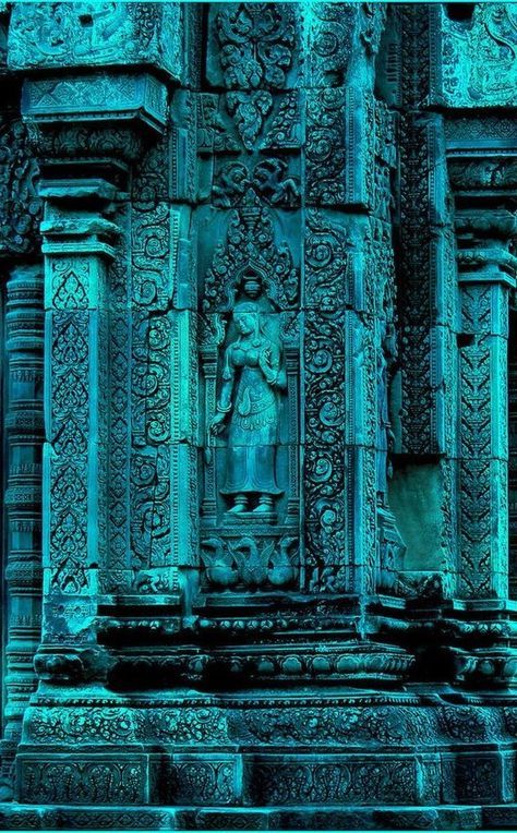 (1) Blissful blues on Pinterest Cyan Magic Aesthetic, Teal Playlist Covers, Deep Turquoise Aesthetic, Tourqouis Color, Teal Aesthetic Pictures, Teal Blue Aesthetic, Cambodian Temple, Turquoise Aesthetic, Faraway Tree