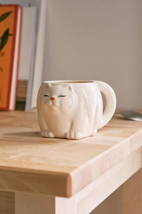 Best White Elephant Gifts, Urban Outfitters Home, Buyable Pins, Cup Collection, Fat Cat, Cool Mugs, Tea Caddy, Big Cat, Tea Service