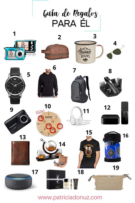 Guia de regalos para el. Ideas de regalos para las fiestas de fin de año, ya sea para el intercambio de regalos del trabajo o tus familiares, amigos o pareja. #ad #holidayshop #giftsforhim #giftideas #blackfriaday #holiday #giftguide #him #amazon #budget #christmas #shopping #shopstyle Ideas Regalo Novio, Ideas Regalos Novios, Surprise Birthday Decorations, Budget Christmas, Surprise Boyfriend, Birthday Surprise Boyfriend, Handmade Gifts For Men, Birthday Basket, Bf Gifts