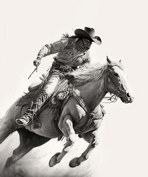 Action Riders #1 of 3 - The Outlaw – HeadWestStudio Cowboy Artwork, The Outlaws, Ranch Cabin, Cowboy Print, Cowboy Pictures, Bull Rider, Outdoor Adventure Gear, The Outlaw, Eclectic Boho