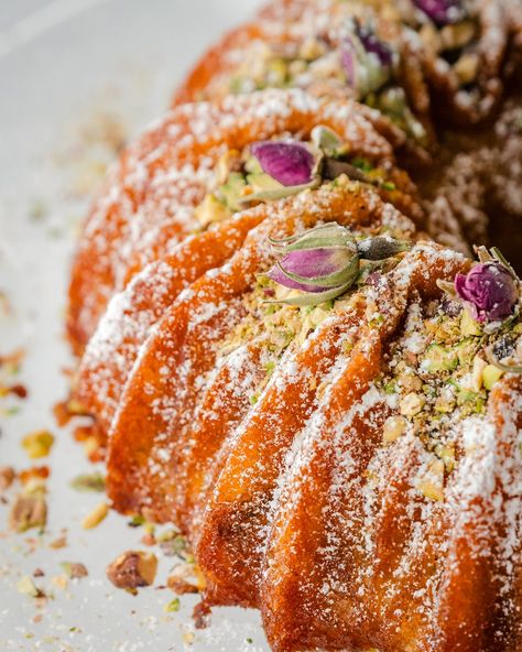 Orange and Pistachio Bundt Cake — Mademoiselle Jules Orange Olive Oil Bundt Cake, Orange And Pistachio Cake, Bundt Cake Pistachio, Olive Oil Pistachio Cake, Spring Bundt Cake, Orange Pistachio Cake, Pistachio Bundt Cake, Christmas Bundt Cake, Orange Bundt Cake