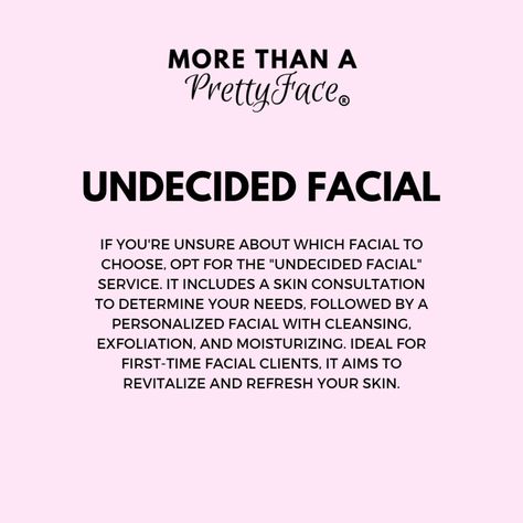 Facial Menu ✨️✨️ let's get you glowing . . . . . . #facialhamilton #dermaplaningfacial #glowingskin #facialmenu #buccalfacialmassage #hamont Esthetician Availability, Basic Facial Steps Esthetician, Esthetician Intake Form, Esthetician Facial Consent Form, Esthetician About Me Post, Going Solo, Facial Massage, Esthetician, Glowing Skin