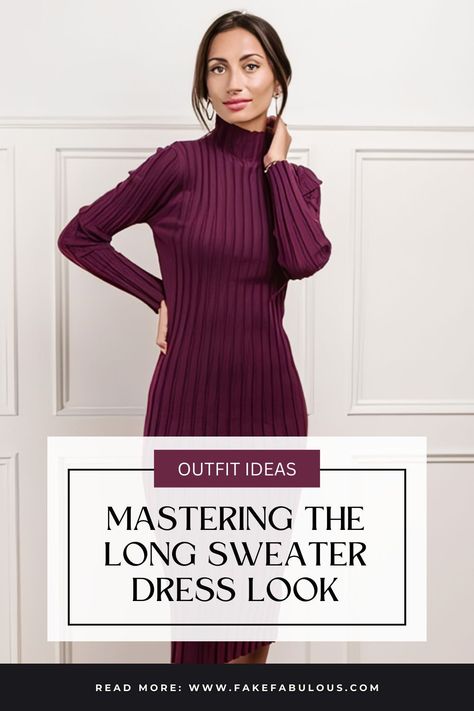 let’s take a look at some of the most creative long sweater dress outfit ideas on our list here! There are a lot of long sweater dress outfit ideas, as you can wear long sweater dresses with various designs, patterns, and colors.

#LongSweaterDressStyle
#SweaterDressOutfits
#ChicWinterWear
#KnitDressInspiration
#CozyFashionFinds
#ElegantKnitwear
#WinterDressIdeas
#UltimateSweaterDresses
#StylishColdWeatherLooks
#KnitDressTrends Style A Knit Dress, Sweater Dress Office Outfit, How To Style Long Sweater Dress, Maroon Sweater Dress Outfit, Long Wool Dress Outfit, Long Sweater Dress Outfit Winter, Styling Sweater Dress, How To Style Sweater Dress, Long Sweater Dress With Boots