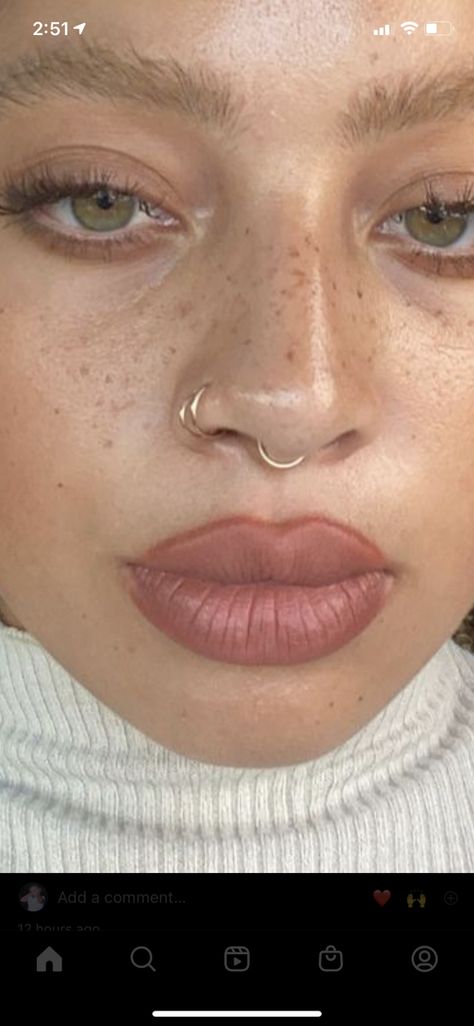 Stud And Hoop Nose Ring, Multiple Nose Rings, Two Nose Rings On One Side, Septum Piercing On Long Nose, Multi Nose Piercing, 2 Nose Piercings On One Side Hoop And Stud, Nose Piercing Double Hoop, Septum Piercing With Double Nose Ring, Nose Piercing Combinations