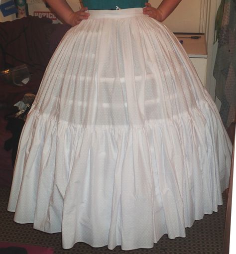 1860s Skirt Pattern, Hoop Skirt Tutorial, Hoop Skirt Pattern, Princess Dress Diy, Chemise Pattern, Victorian Chemise, Truly Victorian, Petticoat Pattern, Hoop Petticoat