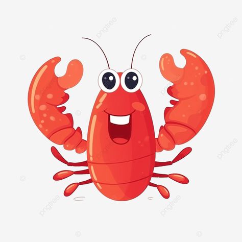 lobster cartoon cute sea animal lobster shrimp animal png Lobster Cartoon, Cartoon Lobster, Lobster Cute, Shrimp Illustration Cute, Lobster Creature Concept Art, Crab Vector Illustration, Sea Clipart, Cute Clipart, Cartoon Clip Art