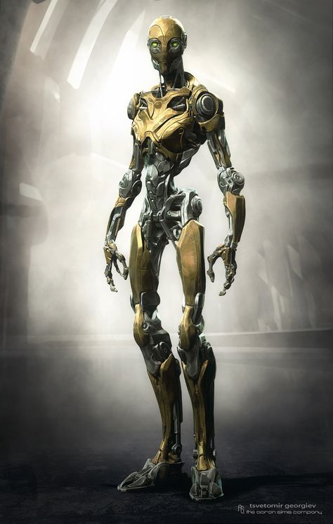 ArtStation - robot design for sci fi short film , Tsvetomir Georgiev Robot Person, Android Robot, Humanoid Robot, Heroic Fantasy, Cool Robots, Arte Robot, 다크 판타지, Male Character, A Robot