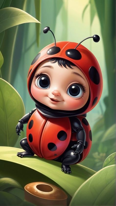 Cute Ladybug Cartoon, Blink 182 Poster, Bug Cartoon, Ladybug Cartoon, Realistic Animal Drawings, Ladybug Baby, Ladybug Decorations, Baby Ladybug, Cute Ladybug