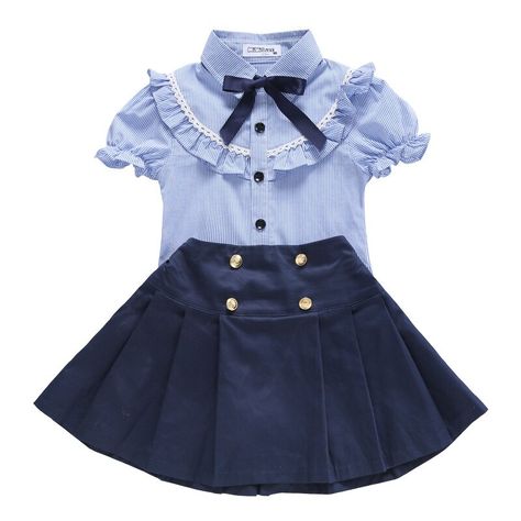 Kindergarten Summer School, Summer School Uniform, Toddler School Uniforms, Kindergarten Outfit, Uniform Clothes, School Uniform Kids, School Uniform Outfits, School Uniform Fashion, Kids Uniforms