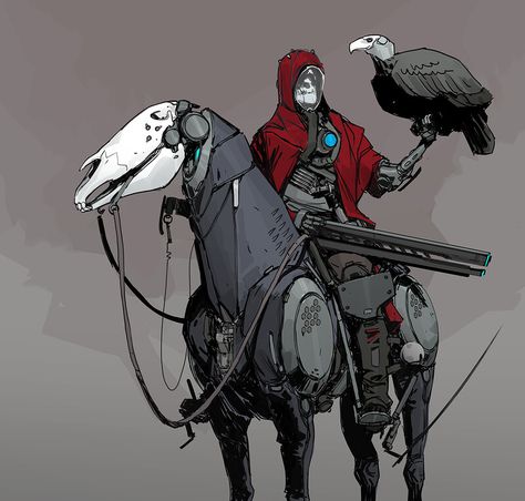 Behold A Pale Horse, Robot Animal, Pale Horse, Arte Robot, Arte Cyberpunk, Robot Art, Robot Design, Robots Concept, Robot Concept Art