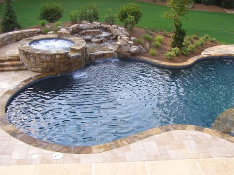 Flagstone Pool Deck, Shell Stone Pool Deck, Flagstone Coping Around Pool, Pretty Pool, Deck Pavers, Bluestone Coping Around Pool, Travertine Deck, Bluestone Coping Pool, Hardscape Patio