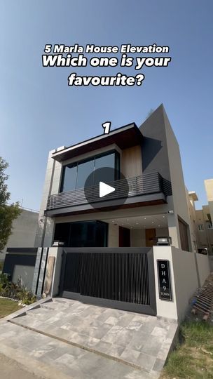 417K views · 31K reactions | Rank Your Favourite 5 Marla house Elevation Design

25x45 ft and 22.5x50 ft

All houses Consist 3 bedrooms

For design and Construction +92310-7246001 | ZIBAQ  (Zia Ishaq) | meaganloyst · Original audio 25×50 House Elevation, 5 Marla House Design, Elevation Design, House Elevation, Audio, House Design, Bedroom, The Originals, Design