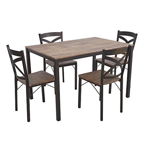 Espresso Dining Room Set, Dining Room Table And Chairs, Kitchen Table And Chairs, Rv Furniture, Wooden Kitchen Table, Metal Dining Room, Dining Table Rustic, Farmhouse Kitchen Tables, Kitchen Table Chairs