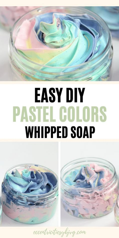 Body Soap Diy Homemade, Whipped Bath Soap Recipe, Homemade Whipped Soap Recipes, Whipped Body Soap Recipe, How To Make Whipped Soap, Diy Whipped Soap Recipe, How To Make Whipped Body Butter, Diy Bath Products To Sell, How To Make Homemade Soap