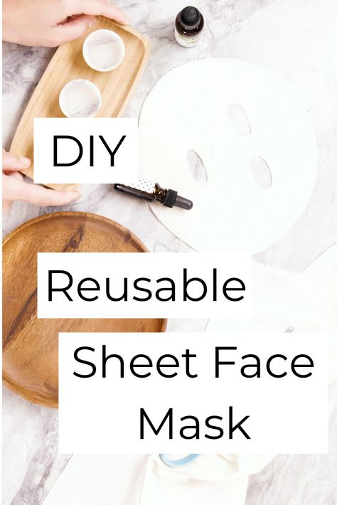 Make spa night a regular thing with these DIY Reusable Sheet Face Masks!  #facemask #sheetmask #diynaturalbeautyproducts #wellness #selfcare #afflink #affiliatelink #naturalbeauty #diyspa #diynaturalskincare #moisturizing Diy Sheet Mask, Sheet Face Masks, Sheet Face Mask, Diy Spa Treatments, The Best Skin Care Products, Moisturizing Face Mask, Bath Fizz, Best Skin Care Products, Natural Beauty Diy