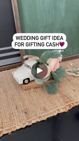 56K views · 1.3K reactions | Wedding gift idea for gifting cash! How cute is this classic truck all dressed up to hold your wedding gift. The box at the bottom is a perfect base to hold your card & attach the truck to. This truck is the perfect size & you can find the link in my bio. Follow @thegiftstagram for more gift ideas, gift guides, tips & more! . . . . . #gifts #gifting #cashgift #wedding #weddinggift #weddinggifts #weddinggiftideas #weddinggiftsidea #weddinggiftbox #gift #uniquegifts #justmarried #uniquegift #uniquegiftideas | Kaycee Greer | Bruno Mars · Marry You Wedding Cash Box Ideas, Cash Gift Ideas Wedding, Cash Wedding Gift Ideas, Wedding Cash Gift Ideas, Cash Box Ideas, Money Gift Ideas Wedding, Wedding Money Gift Ideas, Diy Wedding Gift Ideas, Gift Money Wedding