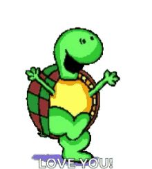 Gif Birthday, Cute Turtle Cartoon, Birthday Gifs, Big Turtle, Happy Turtle, Cartoon Turtle, Turtles Funny, Turtle Birthday, Turtle Gifts