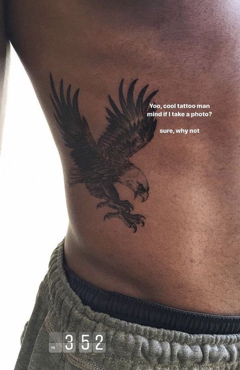 Mens Back Shoulder Tattoo, Shoulder Tattoo Animal, Oblique Tattoos For Guys, Eagle Aesthetic, Chest Tattoo Men Ideas, Eagle Chest Tattoo, Tattoo Eagle, Rib Tattoos For Guys, Black Men Tattoos