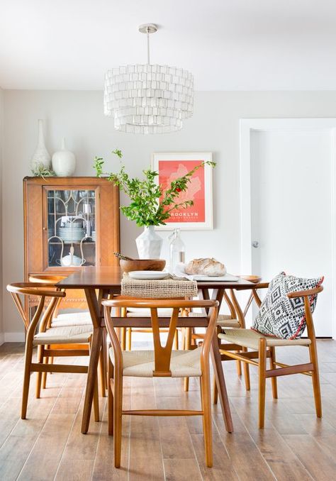 Midcentury Dining Room, Boho Dining Chairs, Mid Century Dining Room, Boho Dining Room, Mid Century Modern Dining Room, Modern Remodel, Dining Room Design Modern, Modern Dining Room Tables, Beautiful Dining Rooms