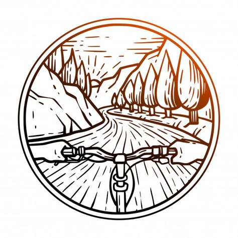 Descubra milhares de vetores Premium disponíveis nos formatos AI e EPS Drawing Pencil Art, Riding A Bicycle, Bike Stickers, Drawing Pencil, Vintage Logo, Pencil Art, Pencil Drawing, Mountain Bike, Mountain Biking