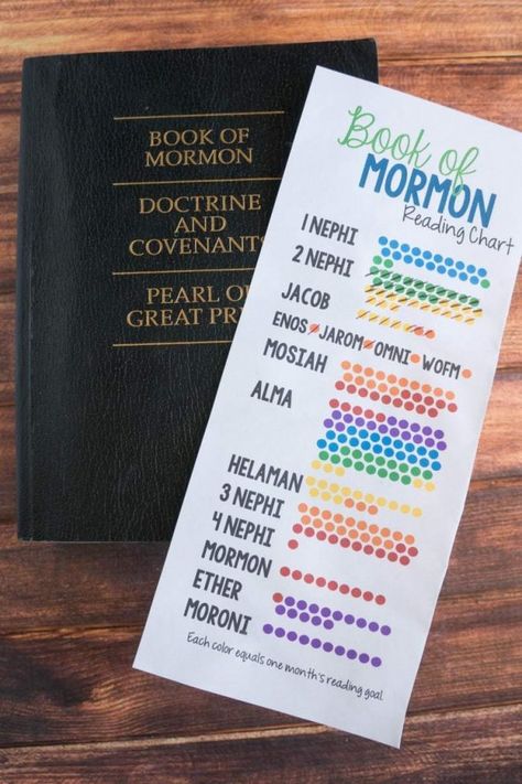 printable Book of Mormon Reading Chart Book Of Mormon Reading Chart, Scripture Reading Chart, Lds Activities, Book Of Mormon Scriptures, Fun Kids Activities, Lds Seminary, Reading Chart, Family Scripture, Simple Diy Projects