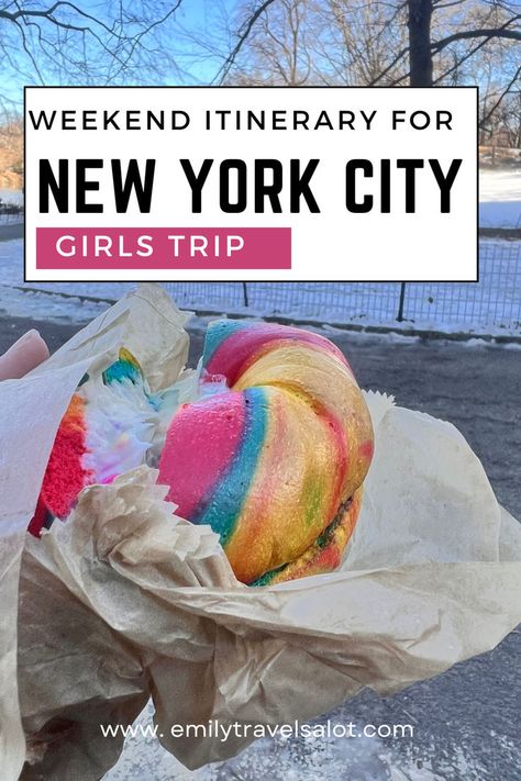 Planning a girls' getaway to NYC? My ultimate itinerary covers all the must-see spots, from trendy food spots to Broadway shows. Get ready for the trip of a lifetime with your favorite ladies! Nyc One Day Itinerary, New York Weekend Trip, New York Girls Trip, Nyc Girls Trip, Nyc Trip Planning, Travel To New York City, Weekend In New York City, New York Itinerary, Travel To New York