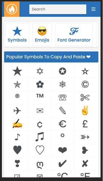 One-click copy and paste symbols and signs Cool Symbols Copy And Paste, Heart Symbol Copy And Paste, Heart Copy And Paste, Cute Symbols Copy And Paste, Copy And Paste Symbols, Copy Paste Symbols, Fancy Fonts Alphabet, Fonts To Download, Air Symbol