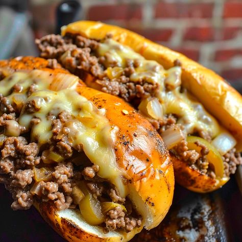 How To Make The Best Philly Cheese Steak Sandwiches - Easy DIY Recipes Philly Cheese Steak Sloppy Joes, Cheese Steak Sloppy Joes, Cheesesteak Sloppy Joes, Philly Cheesesteak Sloppy Joes, Baked Apple Oatmeal, Philly Cheese Steak Sandwich, Broccoli Fritters, Steak Sandwiches, Cheese Steak Sandwich